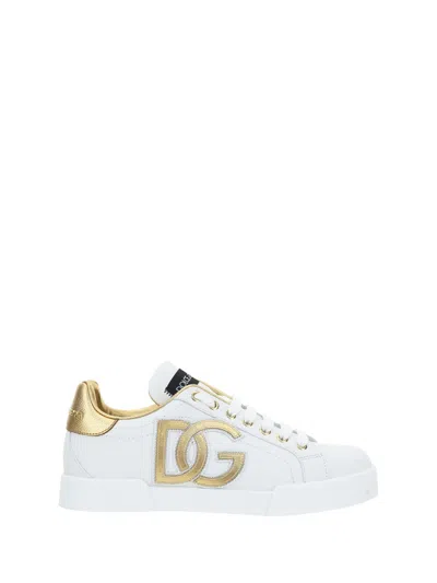 Dolce & Gabbana Sneakers In Bianco