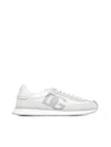 Dolce & Gabbana White Leather Low-top Sneakers With Dg Logo In Bianco Bianco