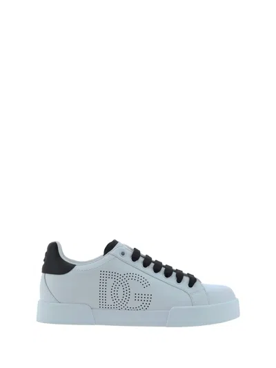 Dolce & Gabbana Sneakers In Bianco E Nero