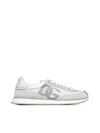 Dolce & Gabbana Dg Cushion Mixed-material Sneakers In Bianco/bianco