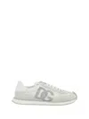 Dolce & Gabbana Cushion Sneaker In Mixed Materials Color White In Bianco/bianco