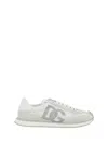Dolce & Gabbana Cushion Sneaker In Mixed Materials Color White In Bianco/bianco