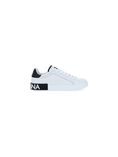 Dolce & Gabbana Sneakers In Bianco/nero