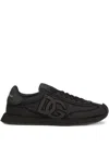 Dolce & Gabbana Low Top Sneakers Featuring Suede Accents In Black