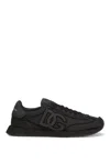 Dolce & Gabbana Dg Cushion Leather Blend Sneaker In Black