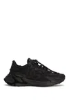 Dolce & Gabbana Daymaster Black Leather Blend Sneakers In Multi