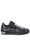 Dolce & Gabbana Sneakers From The Portofino Line In Black