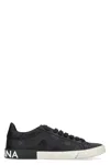 Dolce & Gabbana Low-top Sneakers Vintage Effect In Black