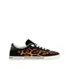 Dolce & Gabbana Saint Tropez Light Leather Sneakers In Brown