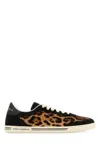 Dolce & Gabbana Printed Calf Hair Saint Tropez Light Sneakers In Brown