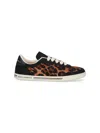 Dolce & Gabbana Printed Calf Hair Saint Tropez Light Sneakers In Animal Print