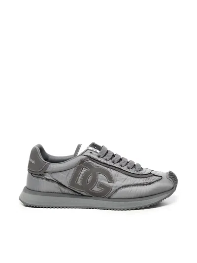 Dolce & Gabbana Low Sneaker Ny In Gray