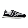 Dolce & Gabbana Mixed-material Dg Cushion Sneakers In Black