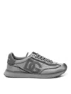Dolce & Gabbana Cushion Nylon Sneakers Rubber Sole In Gray