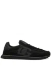Dolce & Gabbana Low-top Nylon Sneakers With Leather Inserts In White