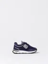 Dolce & Gabbana Logo-embroidered Suede And Mesh Low-top Trainers Blue In Blau