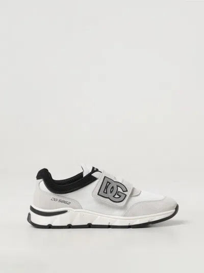 DOLCE & GABBANA SNEAKERS DOLCE & GABBANA KIDS COLOR WHITE,F32434001
