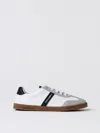 Dolce & Gabbana White/blk Branded Leather And Suede Trainers 4-12 Years Eur 33 / 1 Uk In Weiss