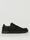 Dolce & Gabbana Round Toe Leather Low Top Sneakers