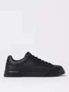 Dolce & Gabbana Portofino Light Black Sneakers With Logo Patch On The Tongue And Tonal Logo Lettering On The Heel In In Black