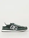 Dolce & Gabbana Suede And Mesh Dg Cushion Sneakers In Green