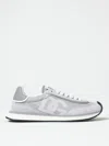Dolce & Gabbana Man Grey Suede And Mesh Dg Aria Sneakers In Grau