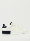 Dolce & Gabbana White Sneakers With Minimalist Design And Cushioned Sole In White