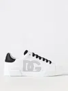 Dolce & Gabbana Portofino Leather Low-top Sneakers In White