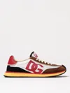 Dolce & Gabbana Mesh And Suede Dg Cushion Sneakers In White
