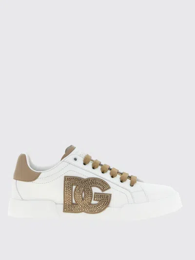DOLCE & GABBANA SNEAKERS DOLCE & GABBANA WOMAN COLOR BEIGE,H28962022