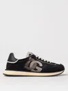 Dolce & Gabbana Low Top Leather Sneakers With Contrast Sole In Black