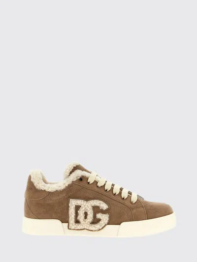 DOLCE & GABBANA SNEAKERS DOLCE & GABBANA WOMAN COLOR BROWN,H48676032