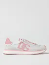 Dolce & Gabbana Canvas And Suede Sneakers In Pink