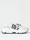 Dolce & Gabbana Woman Multicolor Fabric And Leather Daymaster Sneakers In 白色