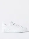 Dolce & Gabbana Women Portofino Leather Sneakers In Weiss
