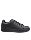 Dolce & Gabbana 'portofino' Black Low Top Sneakers With Logo Lettering Detail In Black