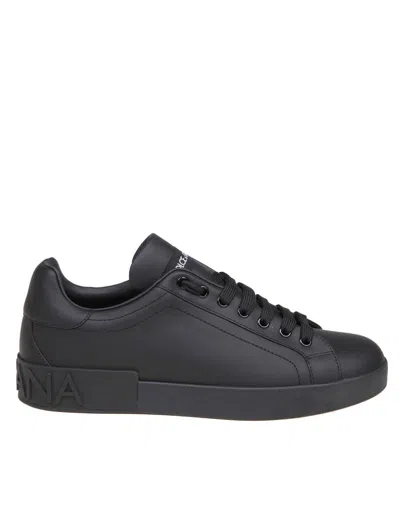 Dolce & Gabbana Sneakers From The Portofino Line In Black