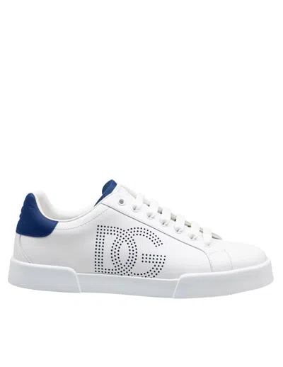 Dolce & Gabbana Sneakers From The Portofino Line In Nappa Leather In White