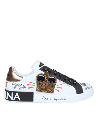Dolce & Gabbana Sneakers From The Portofino Line In Black