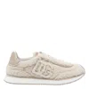 Dolce & Gabbana Casual Round Toe Sneakers With Teddy Effect In Gold
