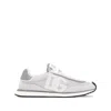 Dolce & Gabbana Man Grey Suede And Mesh Dg Aria Sneakers In Grey