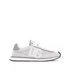 Dolce & Gabbana Man Grey Suede And Mesh Dg Aria Sneakers In Grey