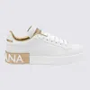 Dolce & Gabbana Women White Nappa Leather Portofino Sneakers