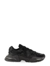 Dolce & Gabbana Airmaster Black Calf Leather Blend Sneakers In Black