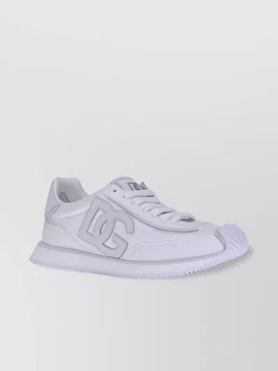 Dolce & Gabbana Sneakers Low-top Suede Inserts In Gray