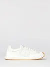 Dolce & Gabbana White Low Top Sneakers With Logo Patch On Tongue And Side In Leather Man In White