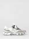Dolce & Gabbana Dg Country Road Sneaker In Leather And Fabric In White