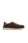 Dolce & Gabbana Mixed-material Dg Cushion Sneakers In Moor+ebony