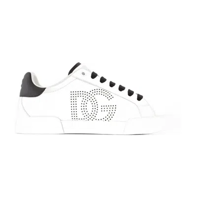 Dolce & Gabbana Portofino Sneakers In White