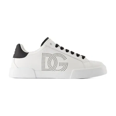 Dolce & Gabbana Portofino Sneakers In White